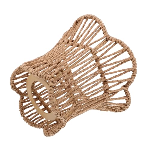 ULTECHNOVO Vintage Handgewebter Lampenschirm Rustikaler Pendelleuchten Lampenschirm für Deckenleuchten zur Dekoration von Schlafzimmer Wohnzimmer und Hotels von ULTECHNOVO