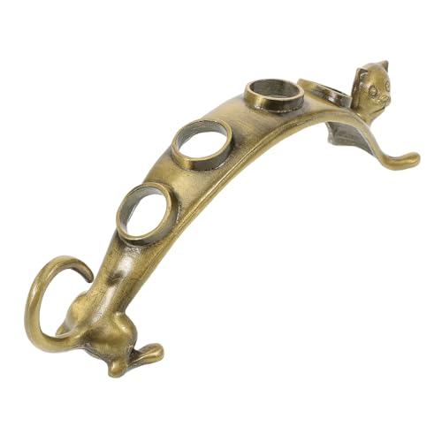 ULTECHNOVO Vintage Katzenform Weinflaschenverschluss Halter aus Robustem Dekorativer Ständer für Weinstopfen und Ausgießer Vielseitig Einsetzbar als Stilvolle Hausbar Dekoration von ULTECHNOVO