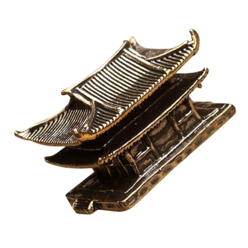 ULTECHNOVO Vintage Messing Pavillon Dekoration Asiatische Zen Garten Statue Miniatur Ornament Für Wohndekoration ULTECHNOVO Vintage Messing Pavillon Dekoration Asiatische Zen Garten Statue Miniatur Ornament Für Wohndekoration von ULTECHNOVO