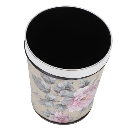 ULTECHNOVO Vintage Mülleimer ohne Deckel Retro Abfalleimer für Zuhause Büro Badezimmer Küche Praktischer Papierkorb mit Druckring zur Fixierung der Mülltüte Silberne Lederoptik ULTECHNOVO Vintage Mülleimer ohne Deckel Retro Abfalleimer für Zuhause Büro Badezimmer Küche Praktischer Papierkorb mit Druckring zur Fixierung der Mülltüte Silberne Lederoptik von ULTECHNOVO