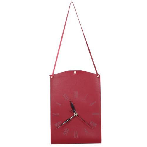 ULTECHNOVO Vintage PU Wanduhr Präzise Zeitmessung Retro Design für Wohnzimmer Schlafzimmer Büro Wanddeko Kunstvolle Nordic Stil Hängende Uhr Rot und Schwarz ULTECHNOVO Vintage PU Wanduhr Präzise Zeitmessung Retro Design für Wohnzimmer Schlafzimmer Büro Wanddeko Kunstvolle Nordic Stil Hängende Uhr Rot und Schwarz von ULTECHNOVO