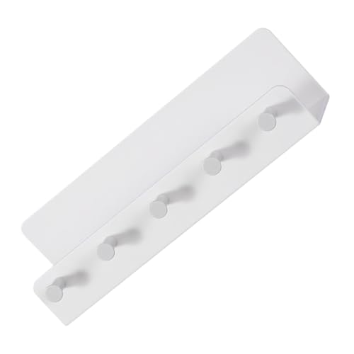 ULTECHNOVO Wand Schlüsselhalter mit Ablage Weißer Schlüssel Organizer für Eingangsbereich Praktische Schlüsselaufbewahrung für Flur Küche und Büro Einfache Installation und Design zur von ULTECHNOVO