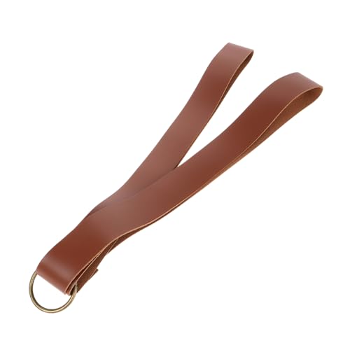ULTECHNOVO Wandhängender Magazinhalter aus PU Minimalistischer Zeitschriften Organizer für Moderne Wohnräume Eleganter Tragbarer Aufbewahrungskorb Tiefbraun Platzsparend von ULTECHNOVO