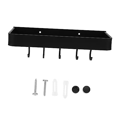 ULTECHNOVO Wandregal für Badezimmer Wandmontierter Aluminiumhalter ohne Bohren Ablagesystem mit Haken für Handtücher und Kleine Badezimmerutensilien für Zuhause und Hotels ULTECHNOVO Wandregal für Badezimmer Wandmontierter Aluminiumhalter ohne Bohren Ablagesystem mit Haken für Handtücher und Kleine Badezimmerutensilien für Zuhause und Hotels von ULTECHNOVO