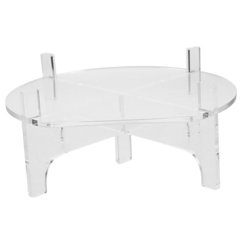 ULTECHNOVO Weinflaschenhalter Laufersatzständer Ständer für Getränkespender Weinhalterständer Behälterhalter für Trinkwasser Weinfasstisch Bauernhaus-Whisky-Fass-Tisch Acryl Transparent von ULTECHNOVO
