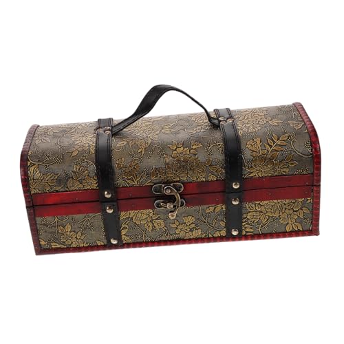 ULTECHNOVO Holz Weinkiste Für Weinflaschen Retro Aufbewahrungsbox Aus Holz Weinverpackungskiste Mit Tragegriff Für Haushalt Und Party von ULTECHNOVO