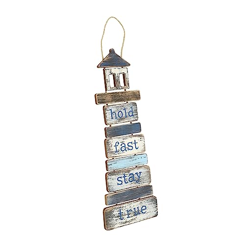 ULTECHNOVO Willkommensschild Leuchtturm Türschild Aus Holz Meeresdekoratives Ornament Für Strandparty-Dekoration Fenster Und Möbel-aufhängung Mediterraner Stil Für Familie Und Freunde von ULTECHNOVO