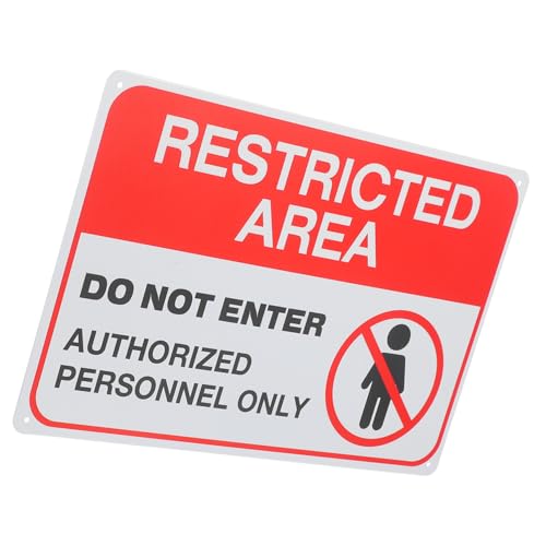 ULTECHNOVO Titel Warnschild Betreten Verboten Sichtbares Sicherheitsschild Für Garten Und Eingänge Langlebig Und Einfach Zu Montieren Klare Lesbarkeit Für Effektive Warnung von ULTECHNOVO