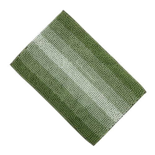 ULTECHNOVO Chenille Badezimmerteppich rutschfeste Saugfähige Badmatte Waschbar Design von ULTECHNOVO