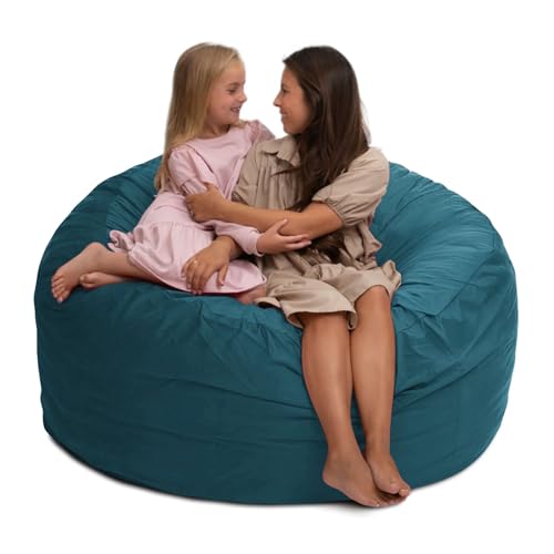ULTIMATE SACK 1,5 m Sitzsack-Sessel, Übergröße, Sitzsack-Sessel für Erwachsene, bequemer Stuhl, Sitzsack, Couch, Lounge, Sofa, Loveseat Möbel | Wolke Wildleder von ULTIMATE SACK