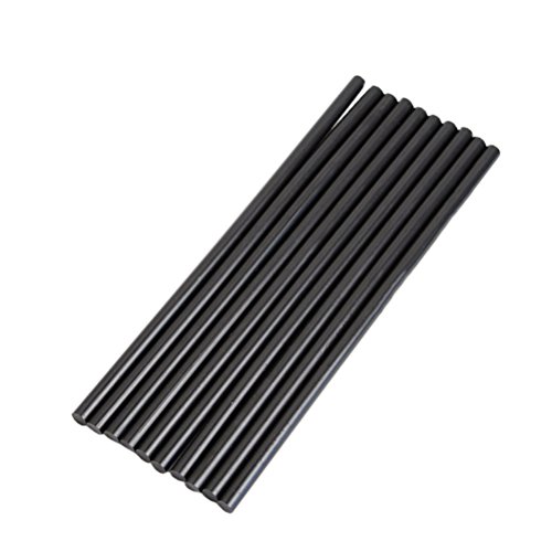 10pcs heiße Kleber 7mm Heißkleber Stick Schmelzklebstoff für Heißklebepistole (schwarz) von ULTNICE