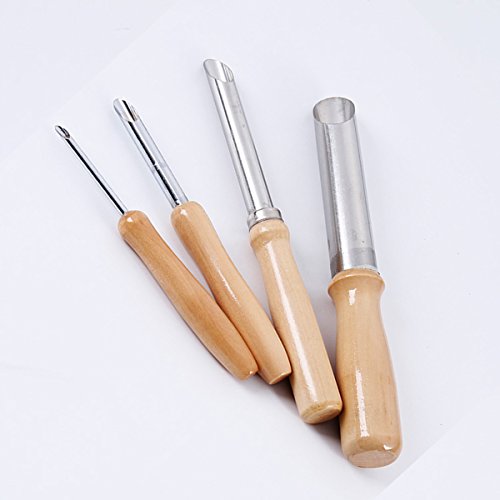 ULTNICE Cutter Cuttermesser mit Holzgriff für Ton, Töpferei, Skulpturen, Basteln, 4-teiliges Set von ULTNICE