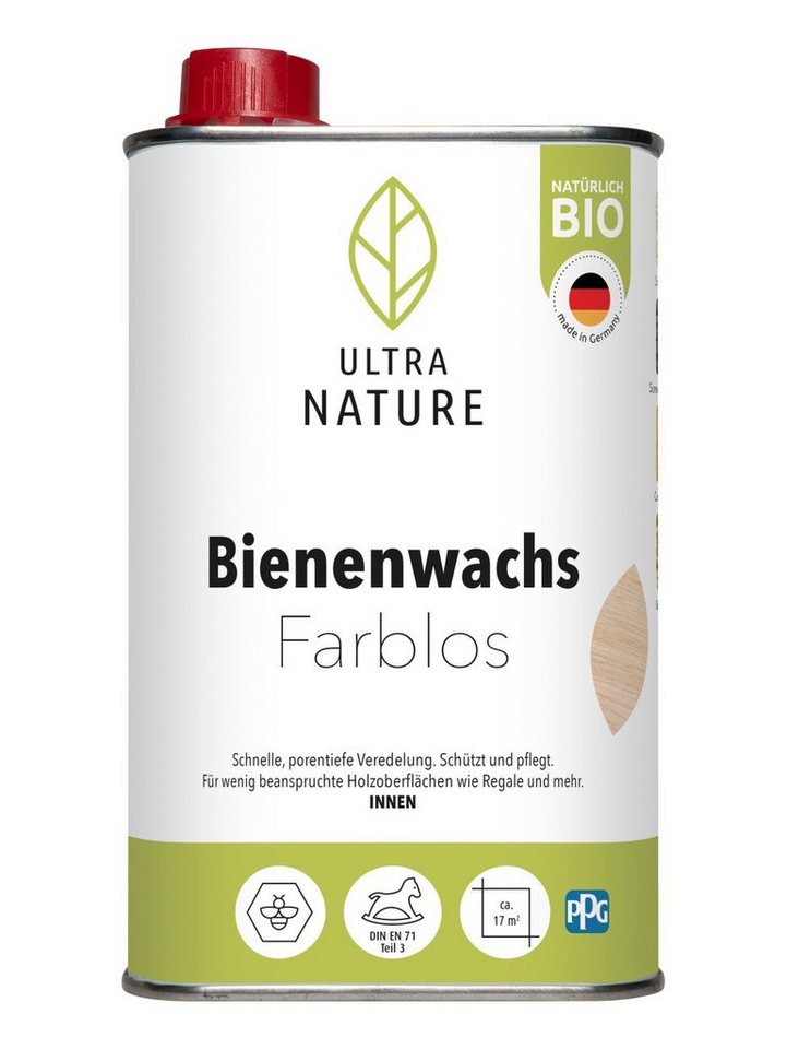 ULTRA NATURE Ultra Nature Bienenwachs 0,5 L farblos Holzpflegeöl von ULTRA NATURE