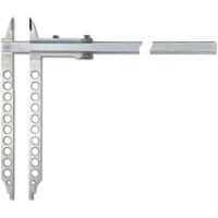 Ultra Präzision - Messschieber active inox mattverchromt mit Feineinstellung mit Spitzen mit langen Schnäbeln 800x400-1/20mm von ULTRA PRÄZISION