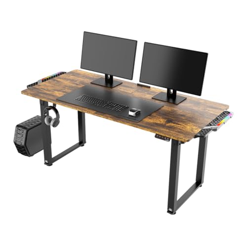 ULTRADESK Uplift V2 Computertisch Gaming Tisch Schreibtisch LED + Branch Single Monitorarm, Stahlkonstruktion, Elektrische Höheneinstellung, Platz für DREI Monitore Computerständer bis 32', Braun ULTRADESK Uplift V2 Computertisch Gaming Tisch Schreibtisch LED + Branch Single Monitorarm, Stahlkonstruktion, Elektrische Höheneinstellung, Platz für DREI Monitore Computerständer bis 32', Braun von ULTRADESK