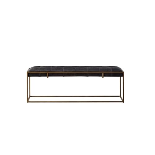 Bettbank Nordic Retro Lange Bank Veranda Licht Luxus Hause Bett Ende Bank Eisen Retro Alten Soft Pack Hocker Ottomane Fürs Bettende von ULTRAWAVE