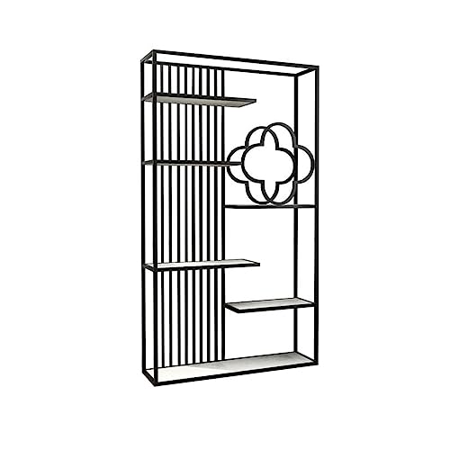 Bücherregal Home Bücherregal Büro Partition Dekorative Stand Boden bis Decke Bücherregal Wohnzimmer Veranda Metall Display Ständer Bücherorganizer(B,90 * 30 * 180cm) von ULTRAWAVE