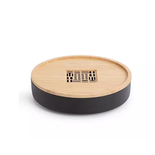 Teeblatt Einfache Haushalt Wasserspeicherschale, Keramik Teeblatt, Chinesischer Abflussschale, Kung Fu Teeservice, Teetisch Gongfu Teeblatt(B) von ULTRAWAVE