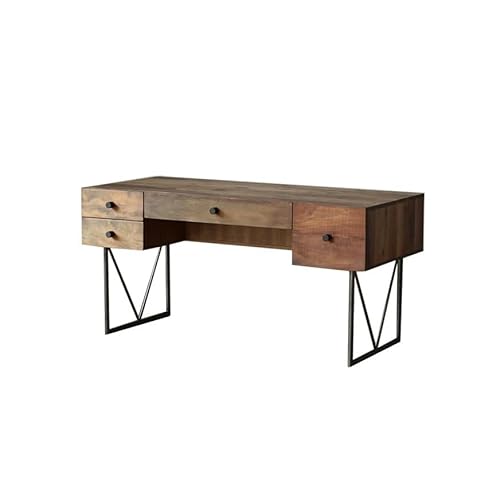 ULTRAWAVE Computertisch Fürs Homeoffice Massivholz-Desktop-Computertisch, geeignet for Bürochefs mit Schublade, Alter Schreibtisch Moderner Gaming-Schreibtisch(160 * 70 * 75cm) von ULTRAWAVE