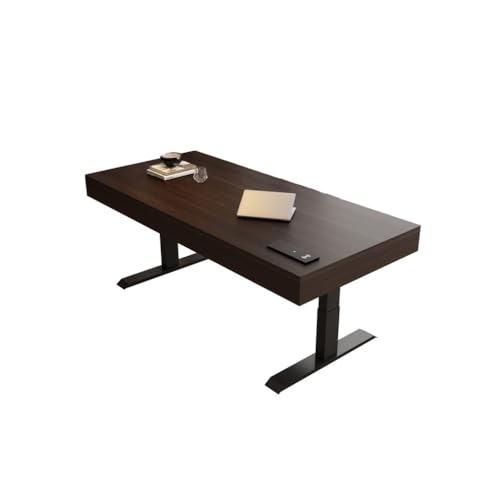 ULTRAWAVE Computertisch Fürs Homeoffice Minimalistische Studie Massivholz Liftable Schreibtisch Moderne Boss Büro Werkbank Moderner Gaming-Schreibtisch(180cm) von ULTRAWAVE
