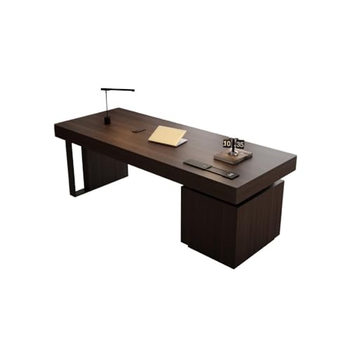 ULTRAWAVE Computertisch Fürs Homeoffice Minimalistischer Schreibtisch aus Massivholz, moderner Chef-Büro-Werkbank, Arbeitszimmer, Heimcomputertisch Moderner Gaming-Schreibtisch(160x70x75cm) von ULTRAWAVE