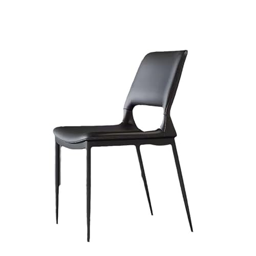 ULTRAWAVE Esszimmerstuhl Italienischer einfacher moderner Esszimmerstuhl aus Mikrofaserleder, nordischer minimalistischer Restaurantstuhl, Leichter Luxus-Hocker for zu Hause Homeoffice-Stuhl von ULTRAWAVE
