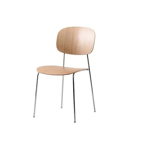 ULTRAWAVE Esszimmerstuhl Minimalistischer Esszimmerstuhl im Wabi-Sabi-Stil, Stuhl mit Eisenrückenlehne, Esstischstuhl, Hocker im Retro-Stil, Café-Verhandlungsstuhl Homeoffice-Stuhl von ULTRAWAVE