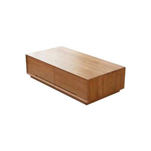 ULTRAWAVE Wohnzimmertische 130x65x35cm Massivholz Abgerundete Ecke Wohnzimmertisch, Kirschholz Einfacher Stand-Aufbewahrungstisch mit Schubladen, Aufbewahrungsmöbel Sofatisch ULTRAWAVE Wohnzimmertische 130x65x35cm Massivholz Abgerundete Ecke Wohnzimmertisch, Kirschholz Einfacher Stand-Aufbewahrungstisch mit Schubladen, Aufbewahrungsmöbel Sofatisch von ULTRAWAVE