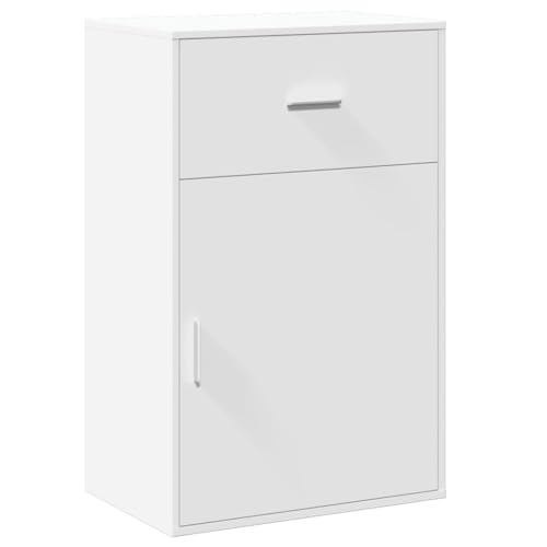 Aktenschränke Medizinschrank Küchenschrank Aktenschrank - Beistellschrank Weiß 56,5x39x90 cm Holzwerkstoff für Balkon Werkstatt Outdoor Arbeitszimmer von ULUYYUC