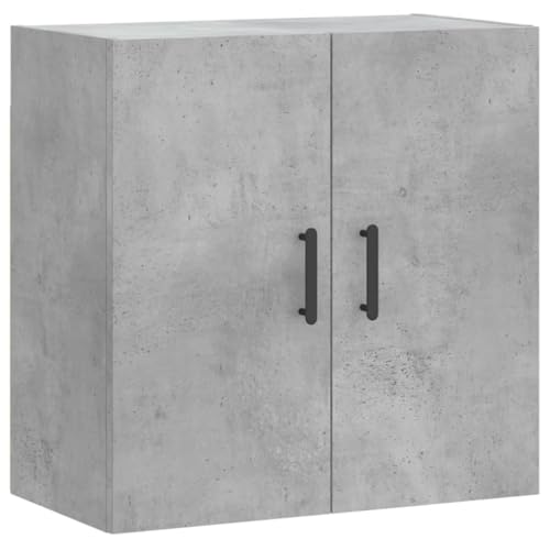 Aufbewahrungsschrank Aktenschrank Büroschrank Sideboard Küche - Wandschrank Betongrau 60x31x60 cm Holzwerkstoff für Büro Balkon Ankleidezimmer Schlafzimmer von ULUYYUC