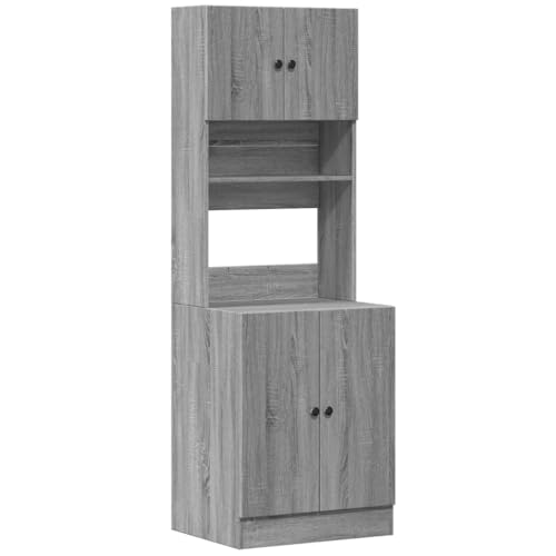 Badschrank Aktenschrank Barschrank Schrank Organizer Küche - Küchenschrank Grau Sonoma 60x50x180 cm Holzwerkstoff für Esszimmer Flur Werkstatt Wohnzimmer Badschrank Aktenschrank Barschrank Schrank Organizer Küche - Küchenschrank Grau Sonoma 60x50x180 cm Holzwerkstoff für Esszimmer Flur Werkstatt Wohnzimmer von ULUYYUC