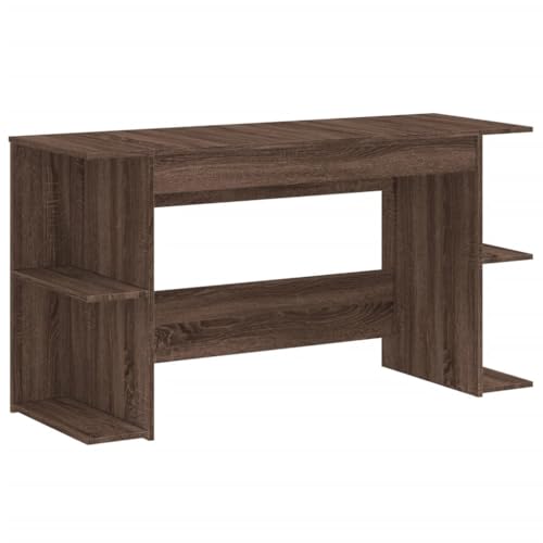 Desks Schreibtische Couchtisch Esstische - Schreibtisch Braun Eichen-Optik 140x50x75 cm Holzwerkstoff für Jugendzimmer Büro Balkon Küche von ULUYYUC