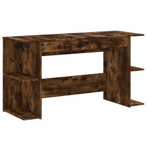 Desks Schreibtische Couchtisch Esstische - Schreibtisch Räuchereiche 140x50x75 cm Holzwerkstoff für Jugendzimmer Büro Balkon Küche von ULUYYUC
