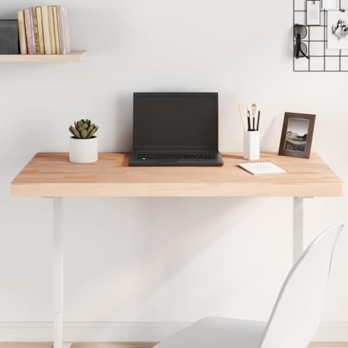 Tischplatte, Tischplatte Schreibtischplatte Arbeitsplatte Küche Tischplatten Für Das Arbeitszimmer Geeignet für Bürotisch Spieltische Schreibpult Esstisch 100x60x4 cm Rechteckig Massivholz Buche von ULUYYUC