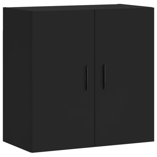 ULUYYUC Abstellschrank Medizinschrank Werkzeugschrank Vorratsschrank Küche - Wandschrank Schwarz 60x31x60 cm Holzwerkstoff für Flur Arbeitszimmer Schlafzimmer Keller von ULUYYUC