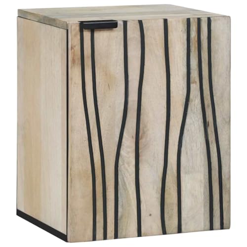 ULUYYUC Badezimmerschrank Massiv Mango Holz 38 x 33,5 x 48 cm Wand Waschbeckenschrank mit Regal und Tür platzsparend Modernes Design für kleines Bad WC und Küche ULUYYUC Badezimmerschrank Massiv Mango Holz 38 x 33,5 x 48 cm Wand Waschbeckenschrank mit Regal und Tür platzsparend Modernes Design für kleines Bad WC und Küche von ULUYYUC