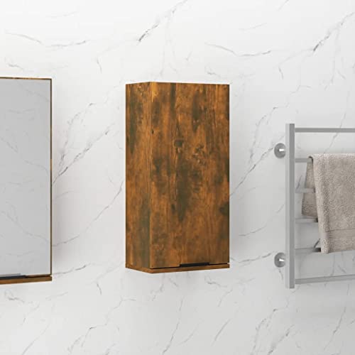 ULUYYUC Badschrank 32x20x67 cm Räuchereiche Wandmontage Medizinschrank mit robuster Holzwerkstoff Oberfläche und modernem Design bietet platzsparenden Stauraum für Badezimmer Küche oder Flur ULUYYUC Badschrank 32x20x67 cm Räuchereiche Wandmontage Medizinschrank mit robuster Holzwerkstoff Oberfläche und modernem Design bietet platzsparenden Stauraum für Badezimmer Küche oder Flur von ULUYYUC