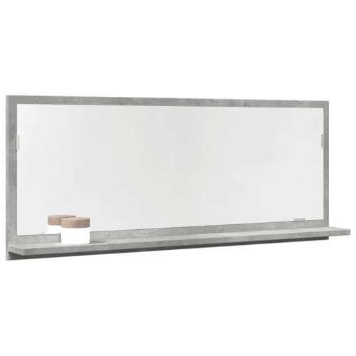 ULUYYUC Badspiegel mit Ablage Betongrau 90×11×37 cm aus Holzwerkstoff und Glas Modernes Badschrank Design Platzsparend für Badezimmer Waschraum und Flur ULUYYUC Badspiegel mit Ablage Betongrau 90×11×37 cm aus Holzwerkstoff und Glas Modernes Badschrank Design Platzsparend für Badezimmer Waschraum und Flur von ULUYYUC