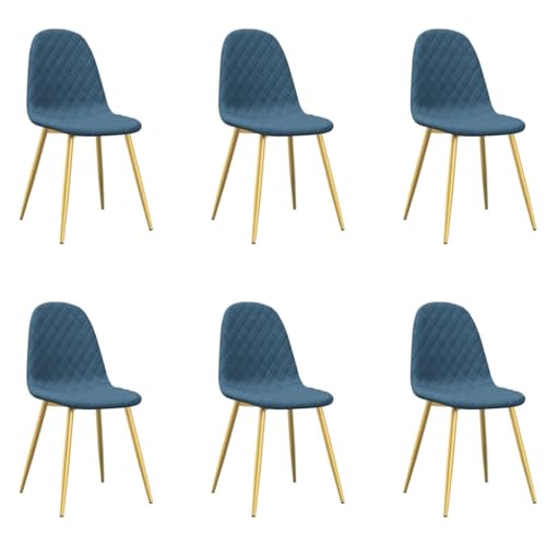 ULUYYUC Balkontisch Esstisch Klein Arbeitsplatte Küche Kleiner Tisch - Esszimmerstühle 6 STK. Blau Samt für Balkon Küche Wohnzimmer Esszimmer ULUYYUC Balkontisch Esstisch Klein Arbeitsplatte Küche Kleiner Tisch - Esszimmerstühle 6 STK. Blau Samt für Balkon Küche Wohnzimmer Esszimmer von ULUYYUC