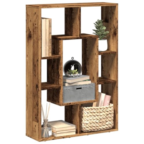 ULUYYUC Bücherregal Altholz-Optik Holzwerkstoff 63x20x90 cm Schmal Regal 7 Fächer Modernes Design Raumteiler Flexible Aufstellung Wohnzimmer Büro Schlafzimmer ULUYYUC Bücherregal Altholz-Optik Holzwerkstoff 63x20x90 cm Schmal Regal 7 Fächer Modernes Design Raumteiler Flexible Aufstellung Wohnzimmer Büro Schlafzimmer von ULUYYUC