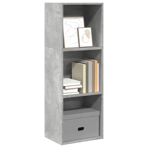 ULUYYUC Bücherregal Betongrau 40x30x114 cm Schmaler Hochschrank aus Holzwerkstoff mit Wandhalterung - Platzsparendes Regal für Wohnzimmer Büro und Küche ULUYYUC Bücherregal Betongrau 40x30x114 cm Schmaler Hochschrank aus Holzwerkstoff mit Wandhalterung - Platzsparendes Regal für Wohnzimmer Büro und Küche von ULUYYUC
