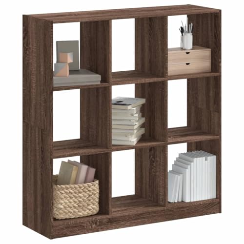 ULUYYUC Bücherregal Braun Eichen-Optik Holzwerkstoff 102x32x108 cm Schmaler Hochschrank mit 9 Fächern für Wohnzimmer Küche Büro ULUYYUC Bücherregal Braun Eichen-Optik Holzwerkstoff 102x32x108 cm Schmaler Hochschrank mit 9 Fächern für Wohnzimmer Küche Büro von ULUYYUC