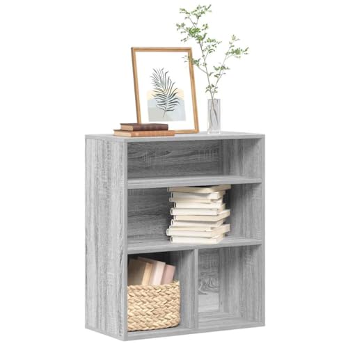 ULUYYUC Bücherregal Grau Sonoma 60x30x71,5 cm Holzwerkstoff Schmaler Regalschrank mit Stabilem Aufbau für Wohnzimmer Balkon und Küche ULUYYUC Bücherregal Grau Sonoma 60x30x71,5 cm Holzwerkstoff Schmaler Regalschrank mit Stabilem Aufbau für Wohnzimmer Balkon und Küche von ULUYYUC