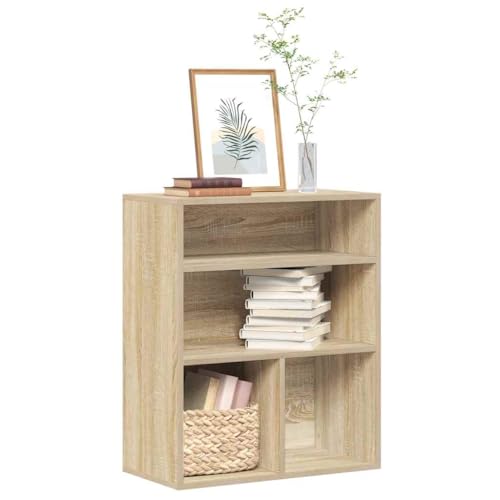 ULUYYUC Bücherregal Schmal Holzwerkstoff Sonoma-Eiche 60x30x71,5 cm Stehendes Eckregal mit Wandhalterung für Wohnzimmer Küche Balkon ULUYYUC Bücherregal Schmal Holzwerkstoff Sonoma-Eiche 60x30x71,5 cm Stehendes Eckregal mit Wandhalterung für Wohnzimmer Küche Balkon von ULUYYUC