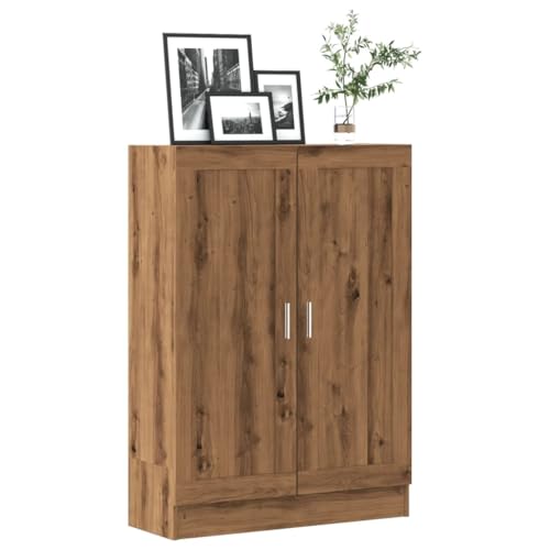 ULUYYUC Bücherschrank Artisan-Eiche Holzwerkstoff 82,5x30,5x115 cm Schmaler Hochschrank mit 3 Fächern und 2 Türen für Wohnzimmer Aufbewahrung ULUYYUC Bücherschrank Artisan-Eiche Holzwerkstoff 82,5x30,5x115 cm Schmaler Hochschrank mit 3 Fächern und 2 Türen für Wohnzimmer Aufbewahrung von ULUYYUC