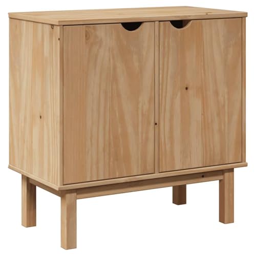 ULUYYUC Buffetschrank Spind Schrank Büroschrank Kleiner Schrank - Flurschrank OTTA 75x40x75 cm Massivholz Kiefer für Werkstatt Küche Flur Schlafzimmer von ULUYYUC