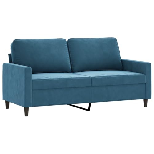 ULUYYUC Couch Sessel Big Sofa Moderne Sessel Kleines für Jugendzimmer - 2-Sitzer-Sofa Blau 140 cm Samt für Küche Esszimmer Balkon Wohnzimmer ULUYYUC Couch Sessel Big Sofa Moderne Sessel Kleines für Jugendzimmer - 2-Sitzer-Sofa Blau 140 cm Samt für Küche Esszimmer Balkon Wohnzimmer von ULUYYUC