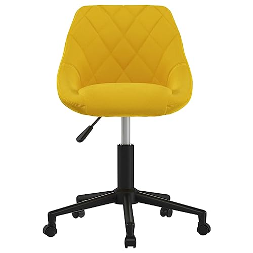 ULUYYUC Dining Tables Esstisch Klein Arbeitsplatte Küche Esszimmertische - Esszimmerstuhl Drehbar Senfgelb Samt für Esszimmer Küche Balkon Wohnzimmer von ULUYYUC