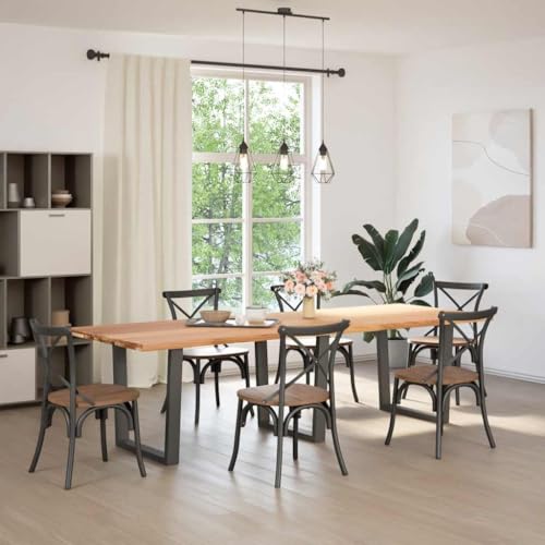 ULUYYUC Essentisch Küchentisch Klein Campingtisch Kleiner Tisch - Esstisch mit Baumkanten 280x100x74 cm Massivholz Eiche für Wohnzimmer Büro Garten Küche ULUYYUC Essentisch Küchentisch Klein Campingtisch Kleiner Tisch - Esstisch mit Baumkanten 280x100x74 cm Massivholz Eiche für Wohnzimmer Büro Garten Küche von ULUYYUC