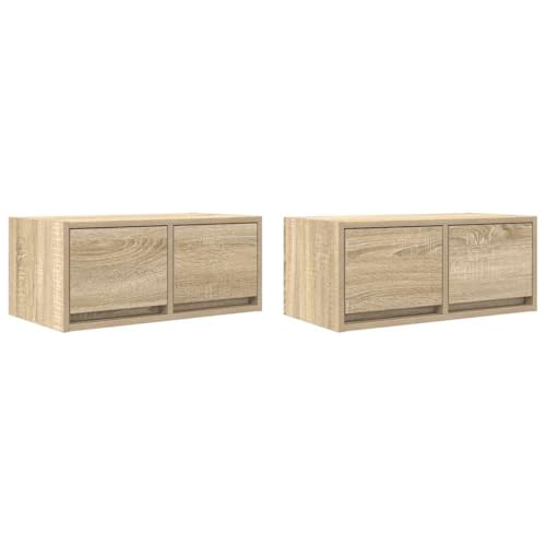 ULUYYUC Fernsehregal Tv Schrank Fernsehertisch Fernsehtisch - TV-Schränke 2 STK. Sonoma-Eiche 60x31x25,5 cm Holzwerkstoff für Flur Outdoor Küche Wohnzimmer ULUYYUC Fernsehregal Tv Schrank Fernsehertisch Fernsehtisch - TV-Schränke 2 STK. Sonoma-Eiche 60x31x25,5 cm Holzwerkstoff für Flur Outdoor Küche Wohnzimmer von ULUYYUC